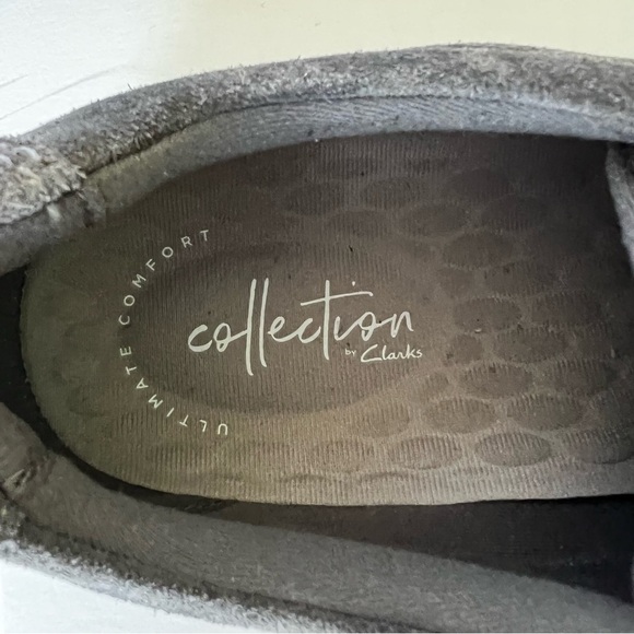 Clark’s Collection Suede Haley Rhea Bungee Slip on in Gray size 8 - Picture 8 of 11